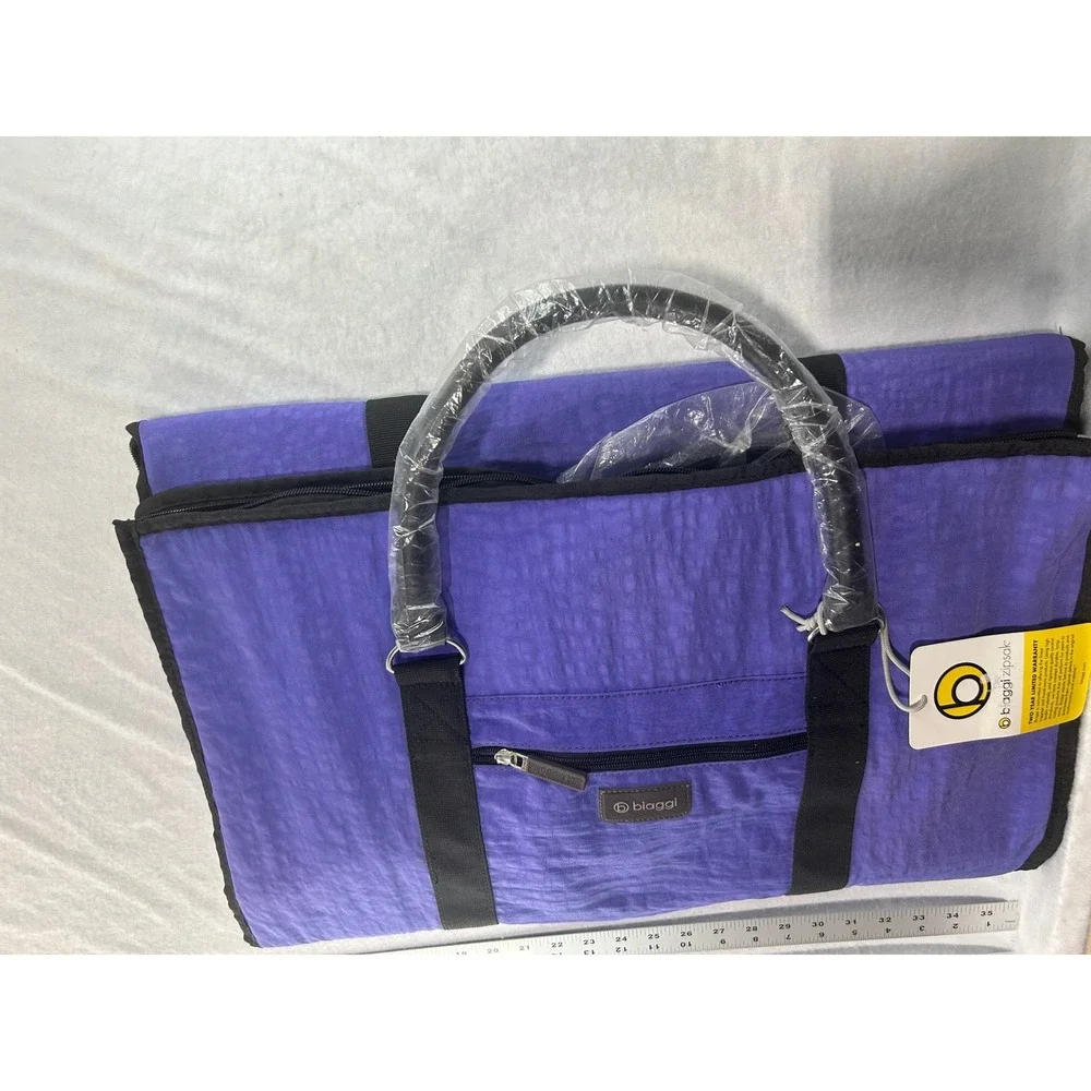 Biaggi ZipSak Hangeroo Garment Satchel‎ Purple Travel Bag 631114 NWT